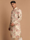 FLORAL PRINTED KURTA WITH PAJAMA SET FOR MEN'S
