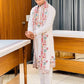 Regal White Silk Kurta Set With Dupatta