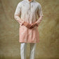 MULTI CLORED OMBRE EMBROIDRED KURTA PAJAMA SET